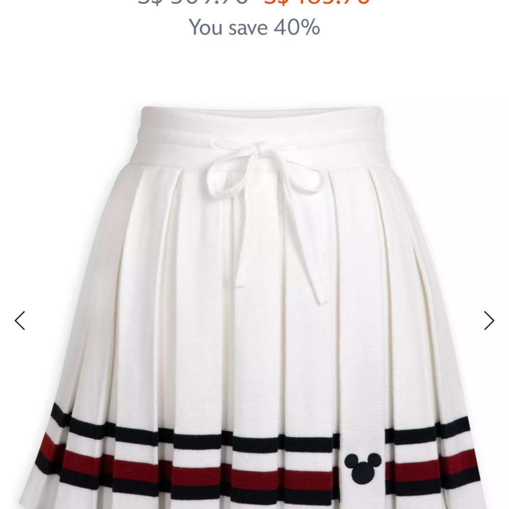 Mickey Mouse Icon Pleated Skirt for Women by Tommy Hilfiger -
Disney100